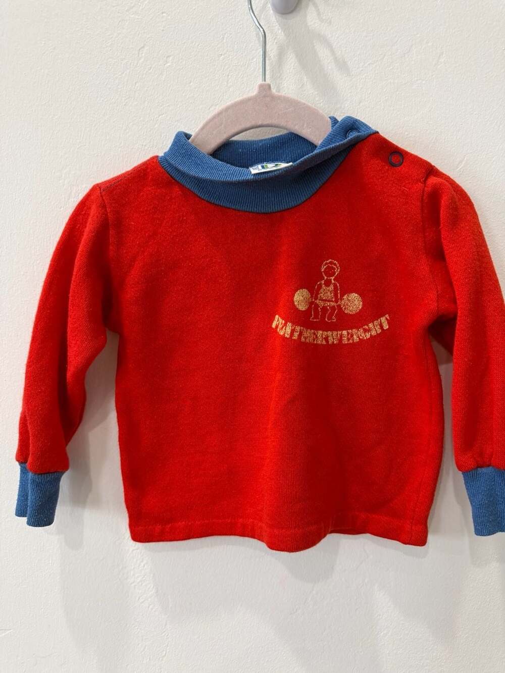 Vintage Double B by Buster Brown Featherweight Red Sweater 24 Months